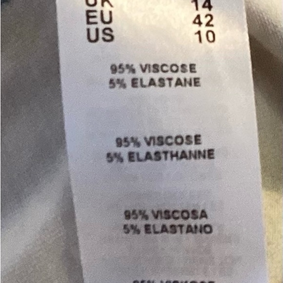 ASOS Batwing Abstract Print Wrap Dress Creme/Purple/Yellow Pattern - Picture 10 of 10